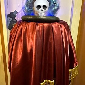 Disney Madame Leota Wig and Cape Costume plus homemade table with crystal ball